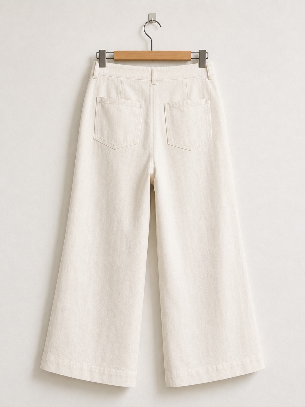 New Lauren Ralph Lauren Cream /White Wide-Leg Jeans Size 4